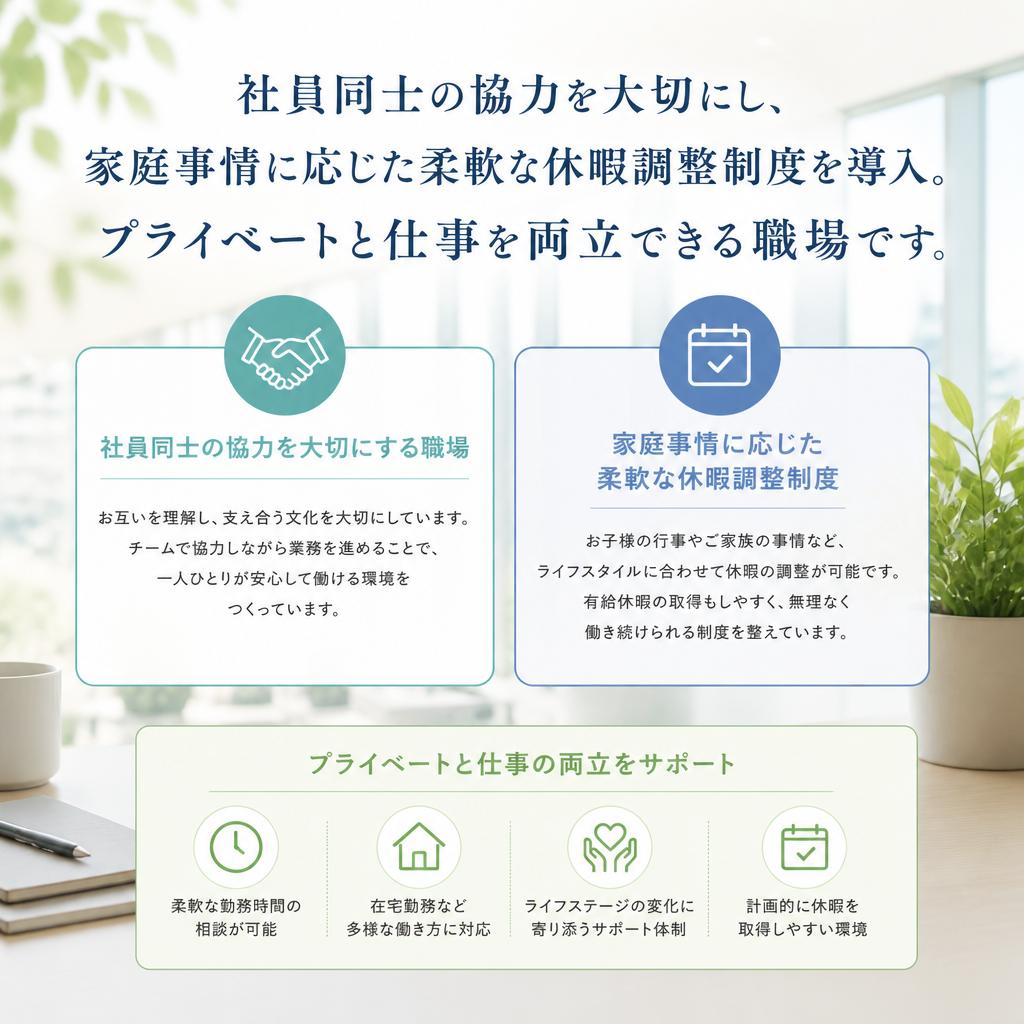2. 働きやすさを重視した職場環境