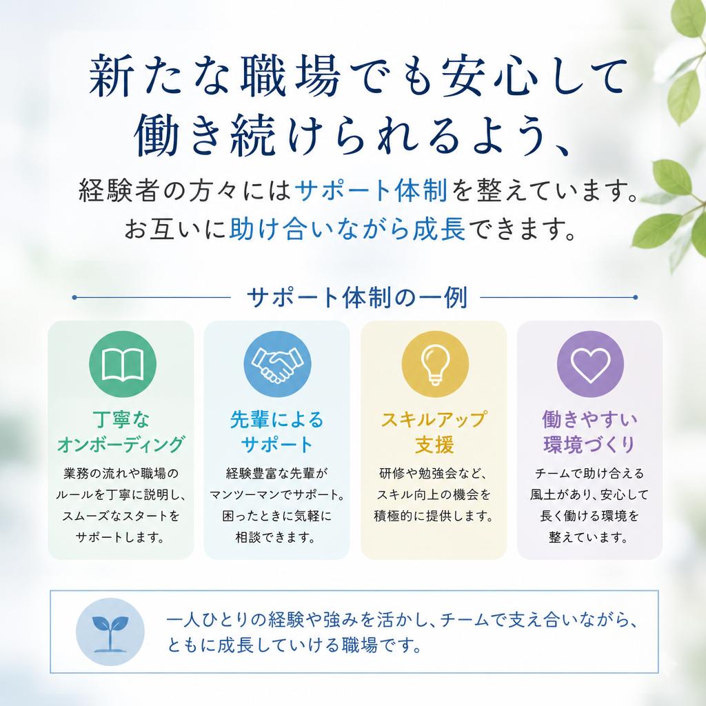 豊富なサポート体制