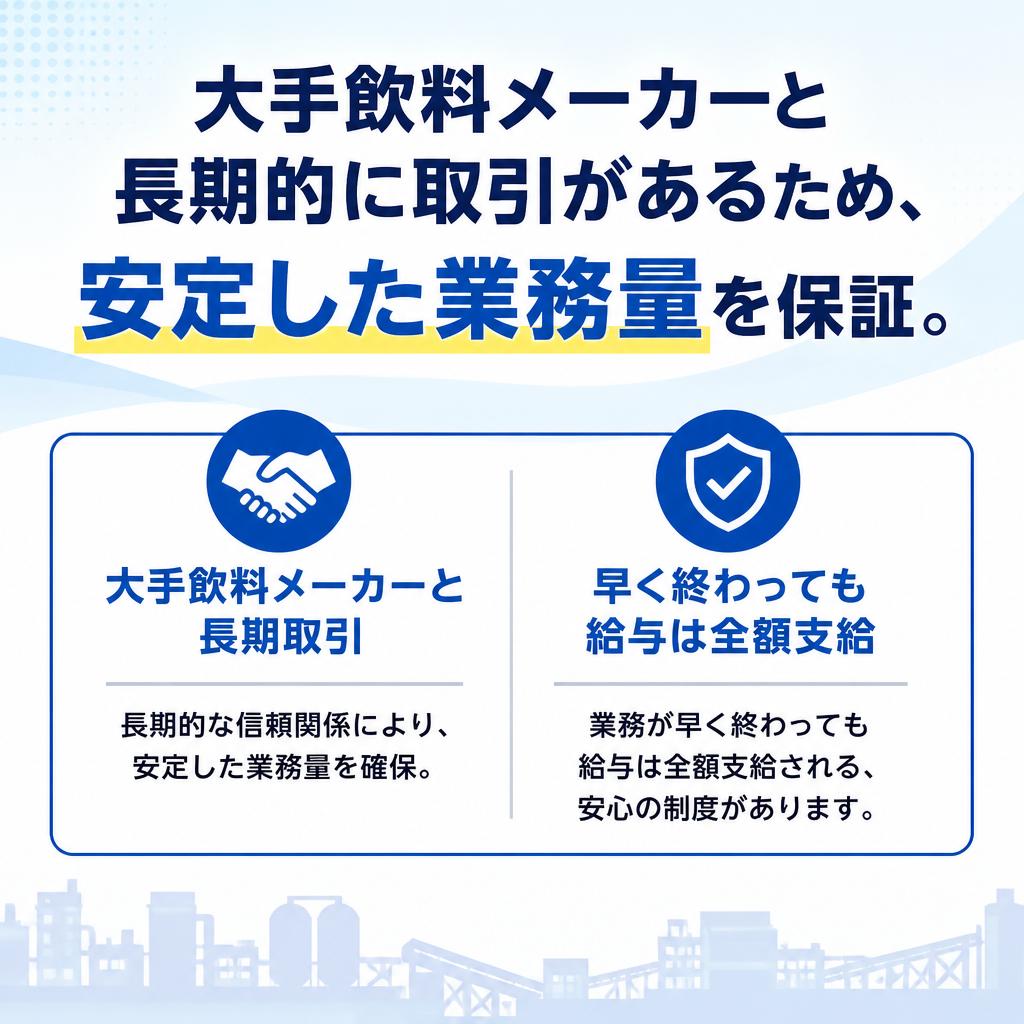 安心の業務量と給与制度