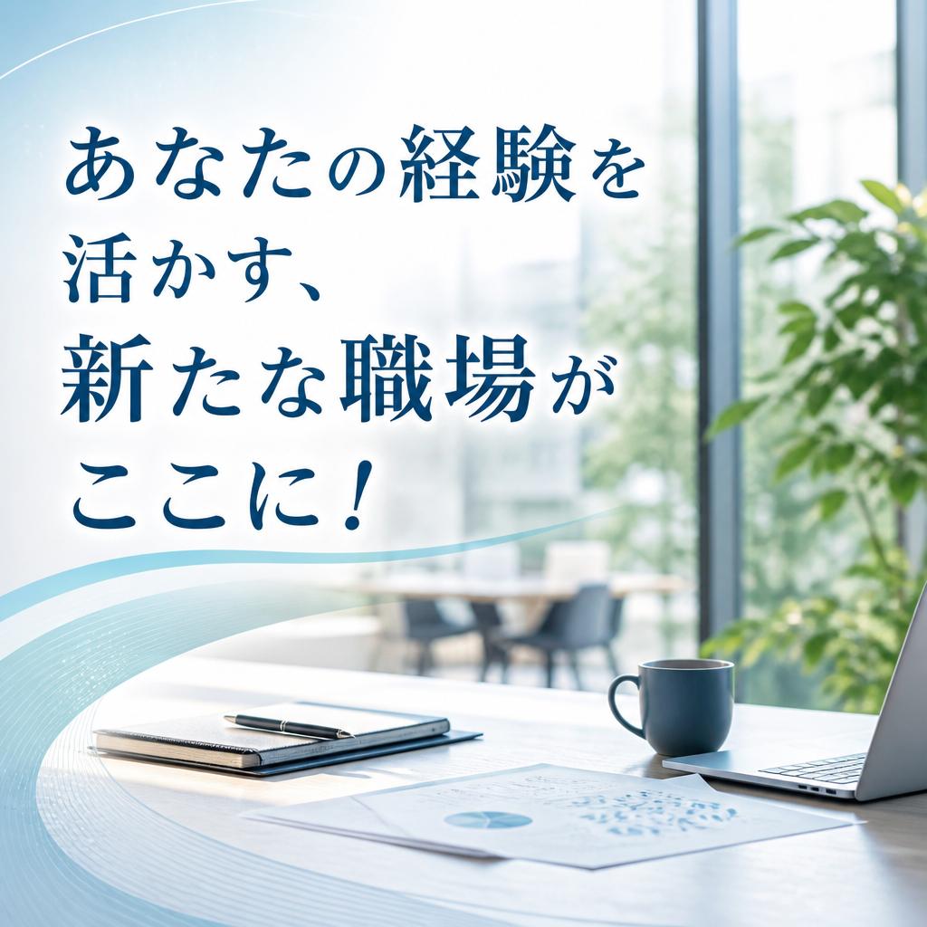 あなたの経験を活かす、新たな職場がここに！