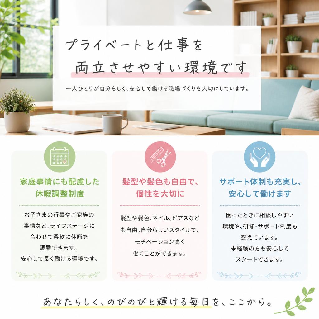 充実した支援制度
